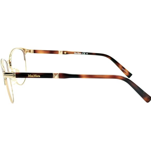 Max Mara MM1254 Womens Metal Eyeglass Frame D18 Brown Havana 51-17 - Picture 4 of 5